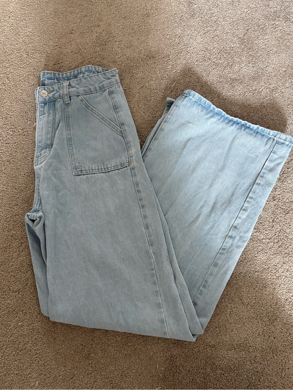 SHEIN Light Blue Denim Jeans